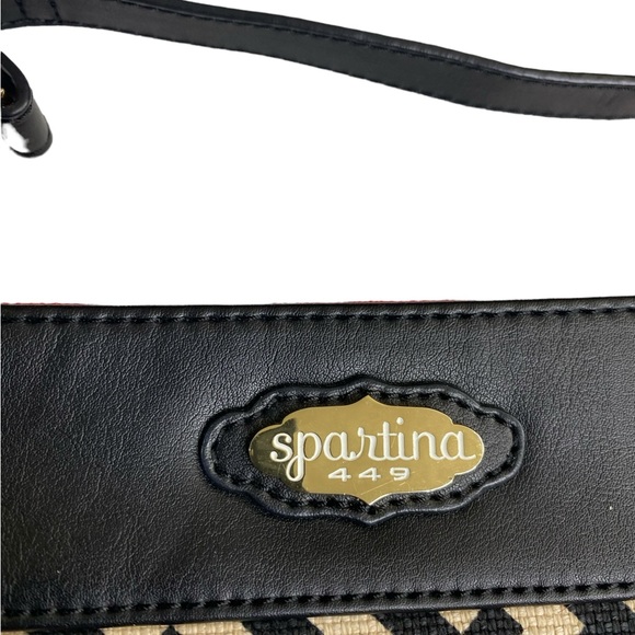 Spartina 449 Black and White Callahan Hipster crossbody bag purse - Picture 4 of 11
